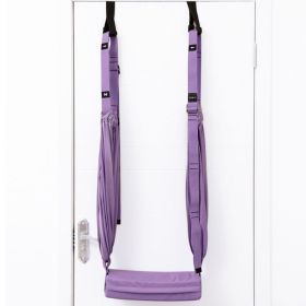 Yoga Leg Stretcher Strap Backbend Training Rope For Flexibility Training; Home Exercise Accessories (Color: purple)