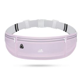 Slim Running Pack Exercise Waist Pack Belt Pouch Bags (Color: purple)